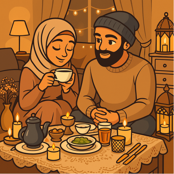 emotionally compatible partners showing love and affection